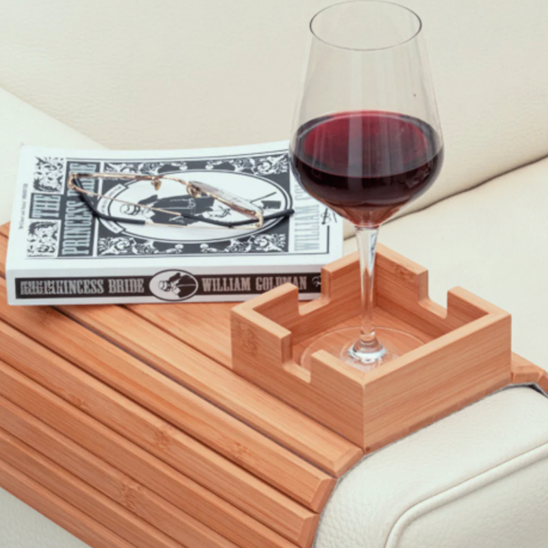 Accoudoir — Plateau flexible en bambou