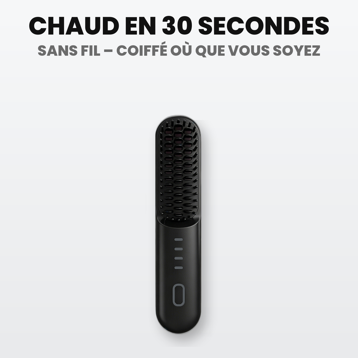 Brosse chauffante sans fil – chaude en 30 secondes